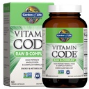 Garden of Life Vitamin B Complex, 60 capsule Vegane, vitamine de mare potenta pentru energie si metabolism cu B6, Folate & B12 ca metilcobalamină Plus Probiotice