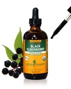 Herb Pharm Certified Organic Black Elderberry Liquid extract for Immune System Support, Alcool-Free Glicerite, 4 Ounce