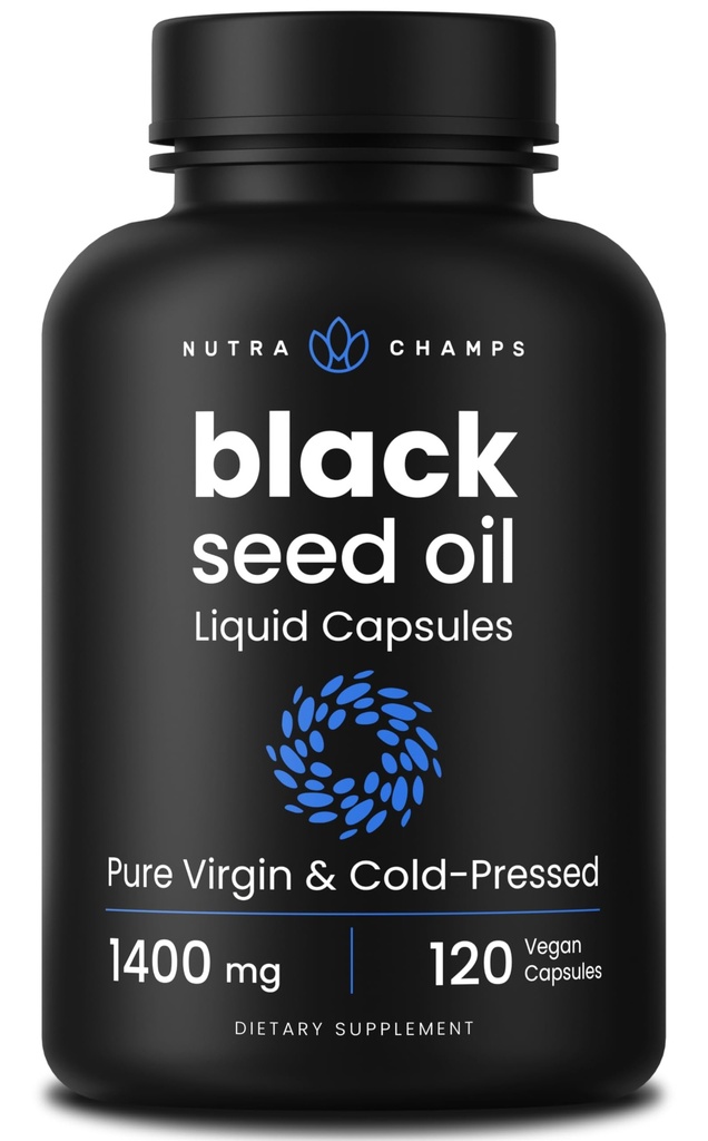 NutraChamps Black Seed Ulei de semințe Organic Rece presat 