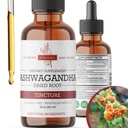 Picături organice Ashwagandha lichid, Ashwagandha rădăcină Tinctură, Ashwagandha extract Suplimente Herb - 2 Fl Oz