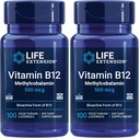 Extensie de viață Vitamina B12 Methylcobalamină 500mcg - Vitamina B12 Suplimentul pentru energie generală și sănătate cerebrală - Sugar Free Vegetarian Lozenges dizolva în gura ta - o dată pe zi - 100 Conte