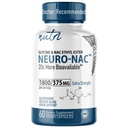 Nutri Neuro NAC Supliment 375mg Extra Putere cu 1800mg Glicină - N-Acetyl Cysteine Etil Ester - 20x Mai mult Biodisponibil - Boost Glutatione 10x Mai mult - 90 capsule Vegan - 3rd Party Testat