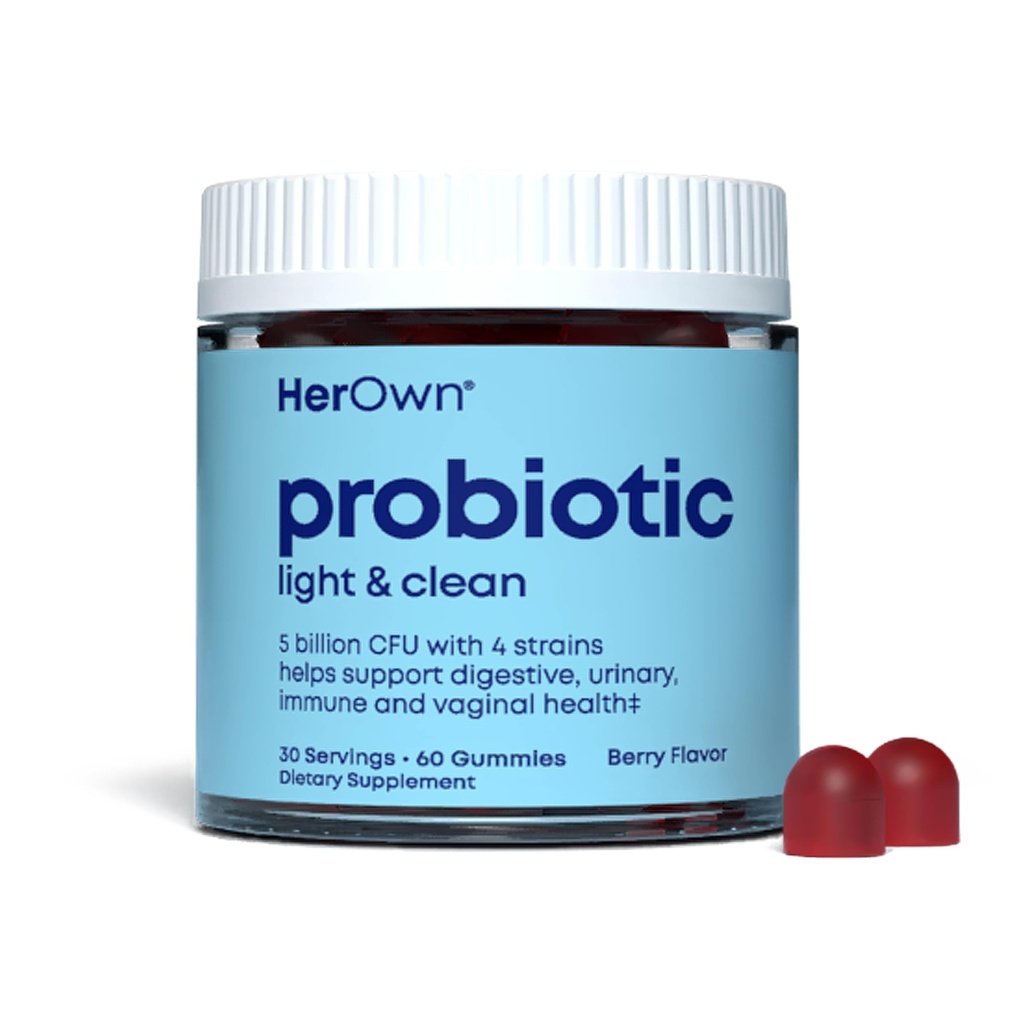 propria ei Gummy Probiotic & Prebiotic, Sprijină Digestive Health, Promovează Sanatate Sanatate Sanatoasa, Sustine Immune Health, 5 Miliarde CFU, Gluten si Soy Free, Vegan, 60 Gummies, 30 Serviri (Pachet de 1)