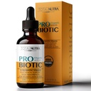 Probiotic lichid pentru femei, bărbaţi, copii, copii Probiotic: USDA Probiotice organice, Vegan Probiotic lichid & Alfalfa Blend + Acidophilus pentru sănătate gută, lactate Gluten zahăr gratuit, Probiotice orale non-GMO