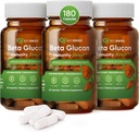 Bio Swiss Beta Glucan Imunitate Putere - 1,3D-1,6D Glucan cu vitamina D - Supplement de suport imunitar pentru apărare îmbunătățită și Wellness - Vegan, Gluten-Free (180 capsule)