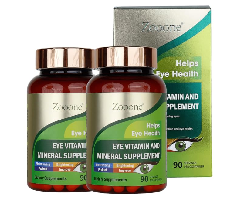 Zooone- Lutein ochi vitamine Suplimentul pentru sanatatea maculara si ochi uscat, conține luteina, zinc, vitamine C/E & Zeaxantină pentru a sprijini sănătatea ochilor, 90 comprimate (2)