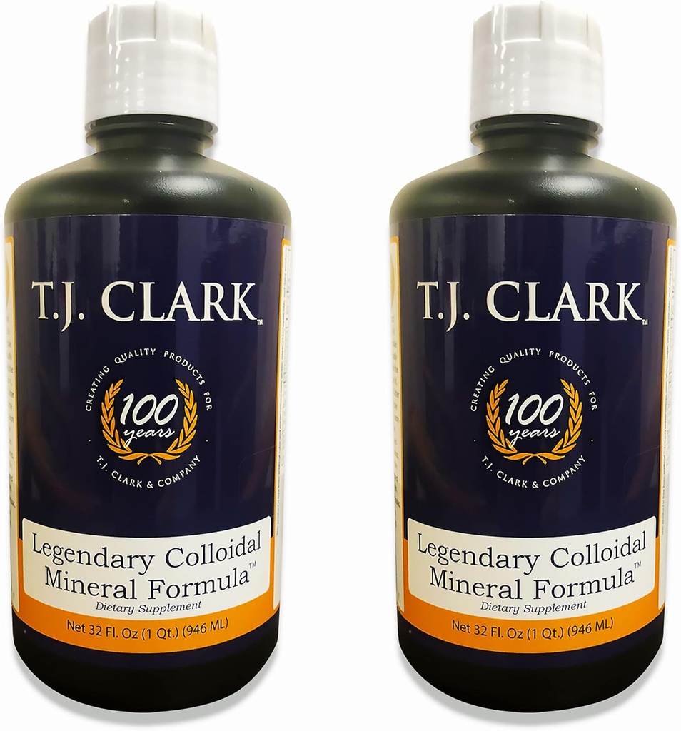 T.J. Clark Legendary Colloidal Mineral Formula 32 fl. oz. (2 Pack) by T. J. Clark