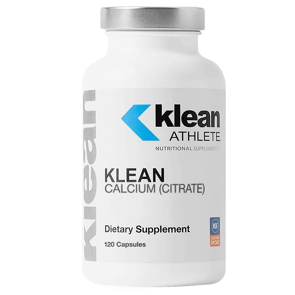 Citrat de calciu Klean ATHLETE Klean - pentru sănătatea și densitatea oaselor - Suport osos pentru sport* - Gluten Free, Vegan & Non-GMO - 120 capsule