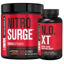 Fabrica Jacked Nitrosurge Shred Termogenic Pre-workout în Ananas portocaliu & N.O. XT Nitric oxid Booster pentru bărbați și femei