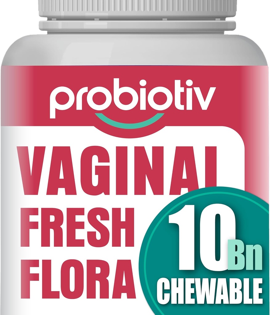 Probiotice vaginale masticabile pentru femei 10 miliarde CFU + Prebiotice organice 