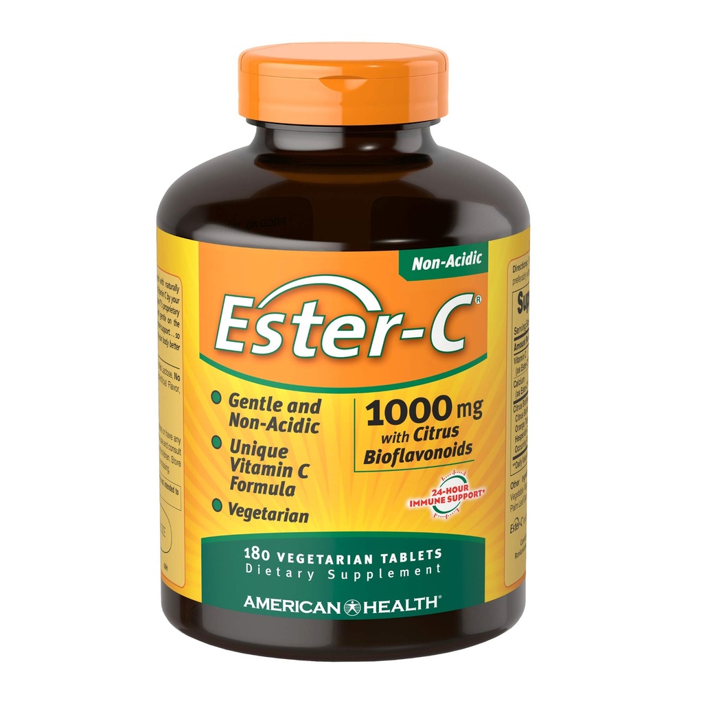 American Health Ester-Vitamina C cu Citrus Bioflavonoids 1Vitamin 000 Milligrams 180 Veg Tabs