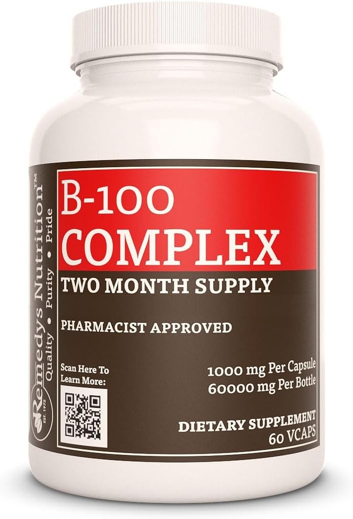 Alimentaţie Remedy Vitamina B-100 Complexul 