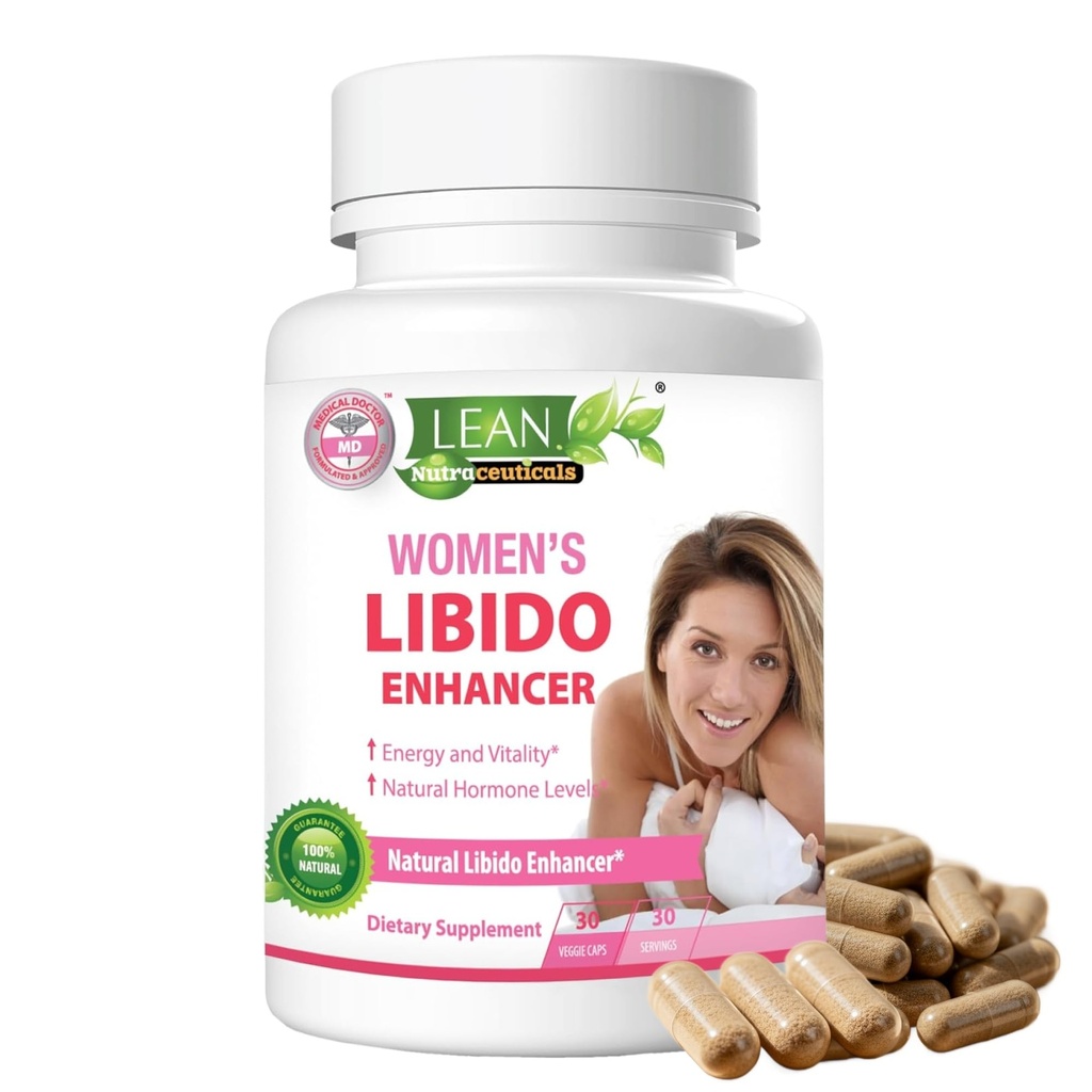 Lean Nutra Ligido Booster pentru femei cu rădăcină Maca, Horny Goat buruieni, Tongkat Ali, Schinduf 