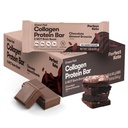 Baruri perfecte Keto - Cele mai curate Keto Snacks cu Colagen și MCT. Fără zahăr adăugat, Keto Diet Friendly - 3g carbohidrați net, 19g Fat, 10g proteine - Diet Food Desert (Almond Butter Brownie, 12 Baruri)