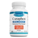 EuroMedica Curaphen Extra Putere - Curcumin & Boswellia Supliment pentru suport circulatie sanatoasa - Supliment Turmeric pentru a sprijini articulatii, sanatate musculara & Endorphin productie - 60 comprimate