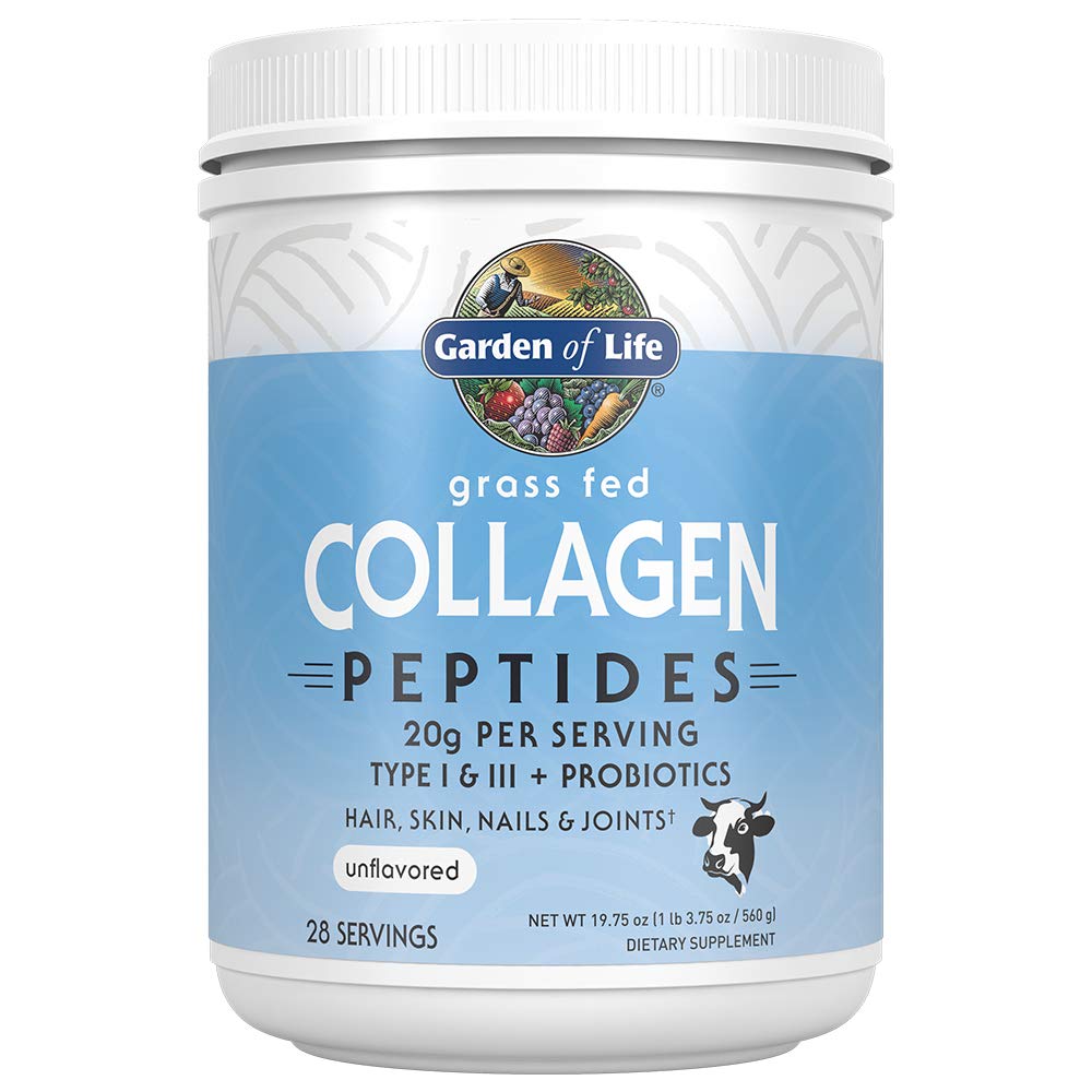 Gradina de viata Iarba Pudra de colagen Fed, Gume de elderberry - Suport imunitar, Hair Nails articulatii, 120 Vegan gluten gume gratuite