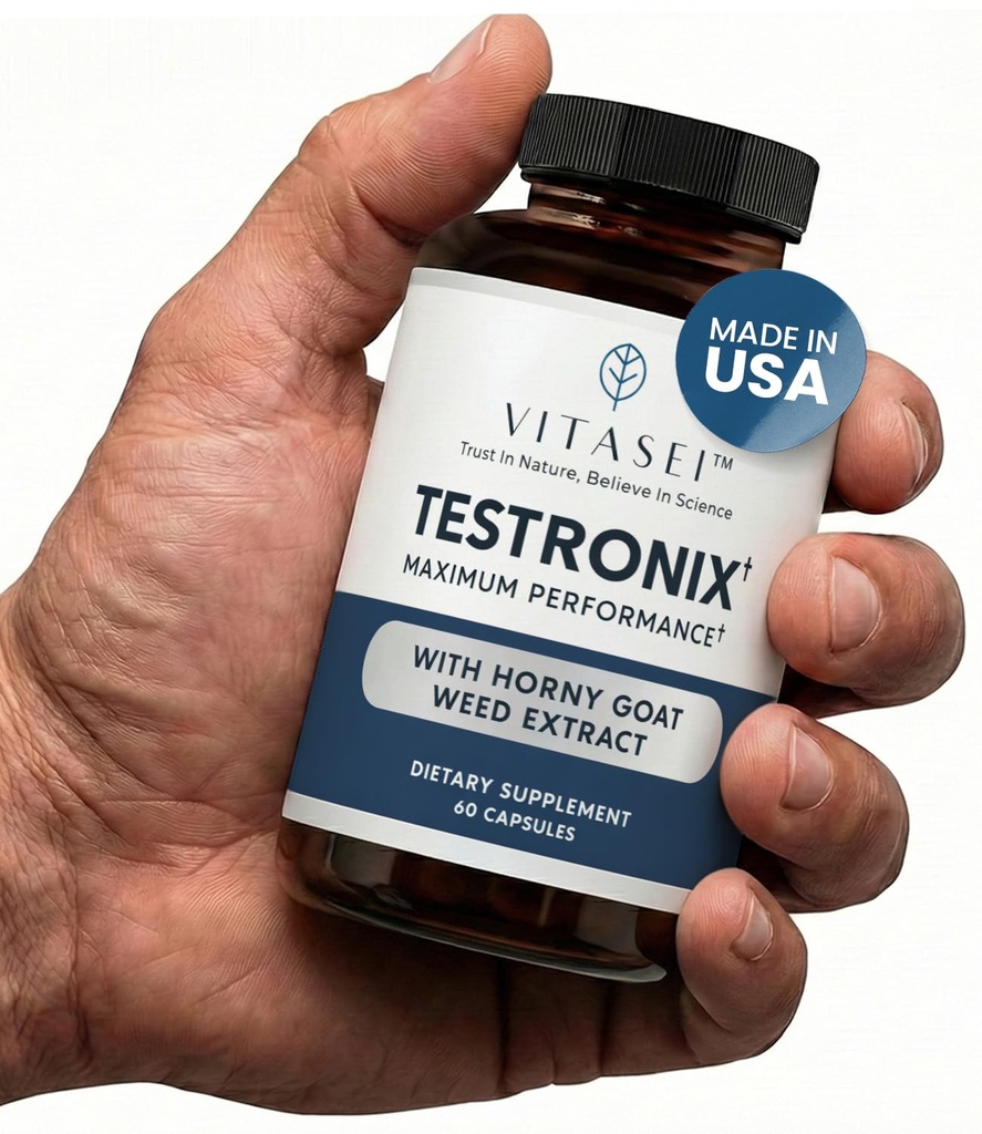 Suplimentul VITASEI Testronix - Suplimente energetice şi musculare pentru sănătate - 60 Capsule