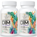 Liposomal DIM Supliment - 1500 mg Femei Dim Suplimente - Estrogen Suplimente Contine vitamina E, Evening Primrose, Black Cohosh, Omega-3 Acidi grasi (2 ambalaj)