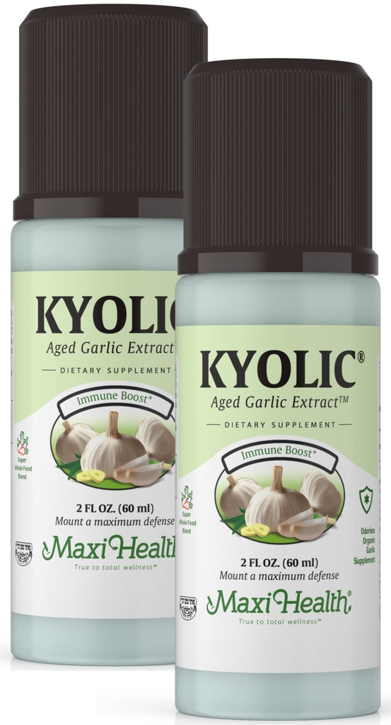 Kyolic Aged Usturoi extract lichid - Odorless usturoi Suplimente - organic Kyolic Usturoi - Suplimente organice Usturoi pentru sanatatea inimii (2 ambalaj)