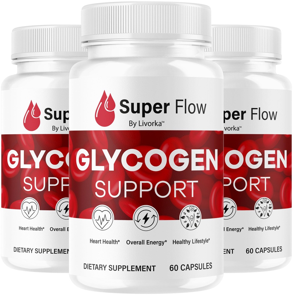 (3 ambalaj) Super Flow Glycogen - SuperFlow Glycogen Support Capsule, Super Flow, Glycogen Support Super Flow Super Flow Super Flycogen Support, Super Flow Glyco Optimizer, 90 capsule timp de 3 luni