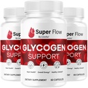 (3 ambalaj) Super Flow Glycogen - SuperFlow Glycogen Support Capsule, Super Flow, Glycogen Support Super Flow Super Flow Super Flycogen Support, Super Flow Glyco Optimizer, 90 capsule timp de 3 luni