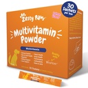 Zesty Paws 10-in-1 caine Multivitamine - Gut, Imun, Joint, Skin & Coat Support, și mai mult - Vitamine și suplimente de câine - Suplimente pentru animale de companie cu ulei de pește Omega și VitaFiber - Salmon - 30 Ct