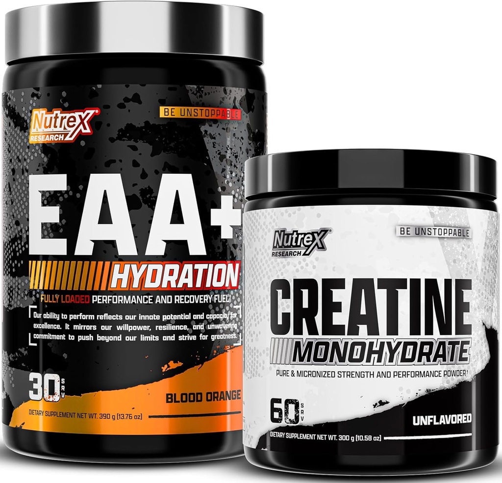 Nutrex cercetare EAA Hidratare sânge portocaliu Aminoacidi & Creatină Monohidrat pulbere