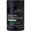 Cercetare sportivă Vitamina Vegan D3 5000UI (125 mcg) cu ulei de cocos 