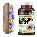 BIO KRAUTER Cicoare Fibră Supliment - 1200 mg Concentraţie - 100 Conte - Ciocolată Root pulbere - Capsule Inulin pentru suport digestiv - Vegan