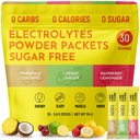 Keto Vitals Tropical Keto Electrolits Pulbere fără zahăr - Electroliţi cu Potasiu, Magneziu, Sodiu, & Calciu - Pachete cu pulbere Electrolitică fără zahăr Drink Mix & Hydration Powder, 30 Servings
