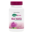 Naturas Plus Herbal Actives Milk Thistle, eliberare extinsă - 500mg, 80% Silymarin, 30 comprimate vegetariene - Gluten-free - 30 Servings