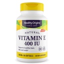 Origine sănătoasă Vitamina E 400 UI (naturală, fără GMO, fără gluten, suport pentru piele, suport cardiovascular), 90 Softgels