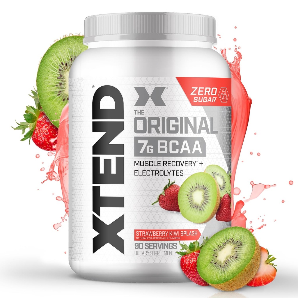Xtend XTEND Original BCAA Powder 7g BCAA și 2,5g L-glutamină, Sugar Free Post Antrenament de recuperare musculare băutură cu aminoacizi pentru bărbați și femei, 90 Serviri