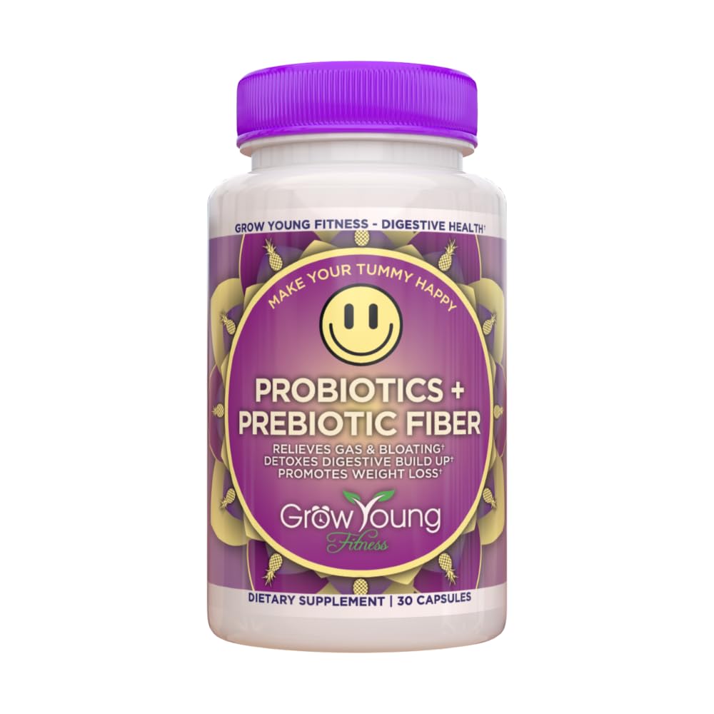 Cultivaţi tineri fitness Daily Probiotic + Prebiotic Fiber Supliment, susţine Digestive Health (1 pachet, 30 Servings)