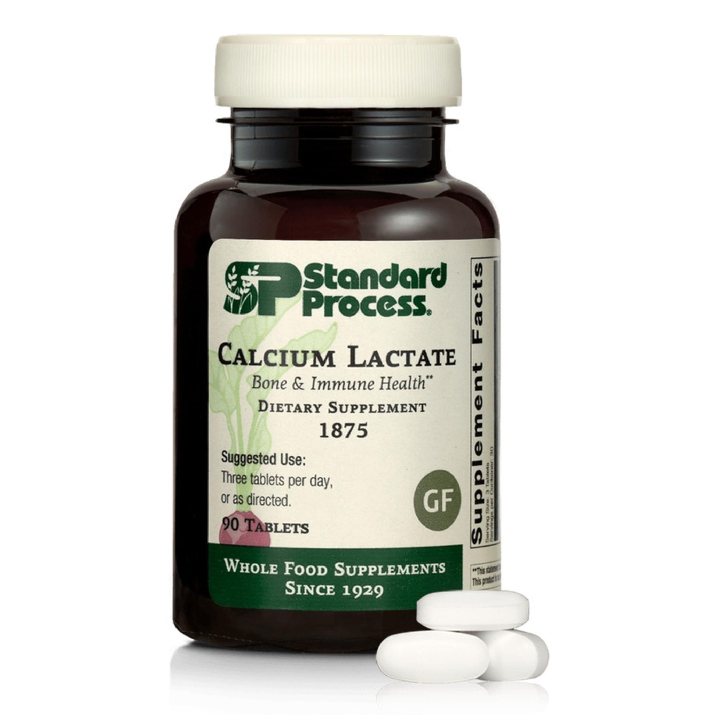 Lactat standard de calciu proces - Densitatea osoasă și sprijinul pentru sănătate imună - SIDA sânge complotare și funcția normală a celulelor - Vegan, gluten-free, non-Dairy, non-soia și non-Grain - 90 comprimate (30 Servings)