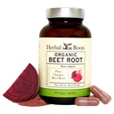 Rădăcini de plante capsule cu pulbere organică de sfeclă - 1500 mg per servire - Certificat USDA Organic - Non-GMO - 60 Count capsule Vegan