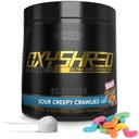 EHP Labs OxyShred Super dozate Pre Workout Pulbere - Preworkout Pulbere cu L Glutamina si Acetil L Carnitina, Energetic Boost Drink - 275mg de Caffeine - Sour Crawlies, 40 Serviri