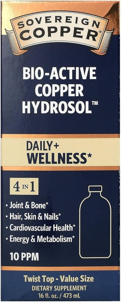 Hidrosol de cupru activ, 10 ppm 16 oz lichid