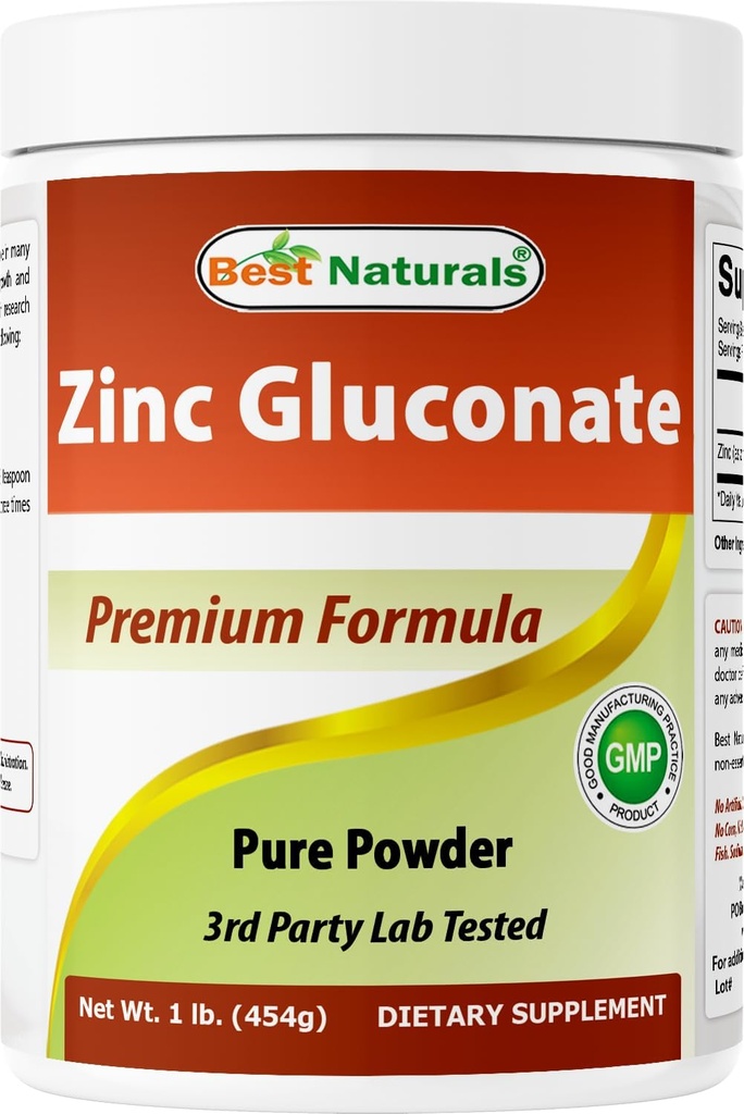 Cele mai bune naturale zinc Gluconat pulbere pură 1 lira