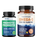 Omega 3 Oil de pește și capsule probiotice 