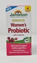Jamieson Advanced Women's Probiotic cu Cranberry, Ajutor Suport & Restaurare sănătos Vaginal Flora - 65 Capsule vegetariene