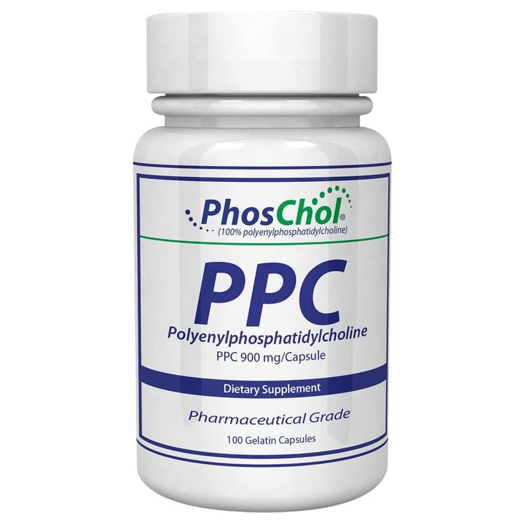Nutrasal PhosChol PPC Polienil FosfatidilColină Supliment colină 900 mg 100 Gelatină Capsule