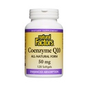 Factori naturali, Coenzime Q10 50mg, CoQ10 Supliment pentru energie, inima si suport antioxidant, Gluten gratuit, 120 softgels (120 portii)