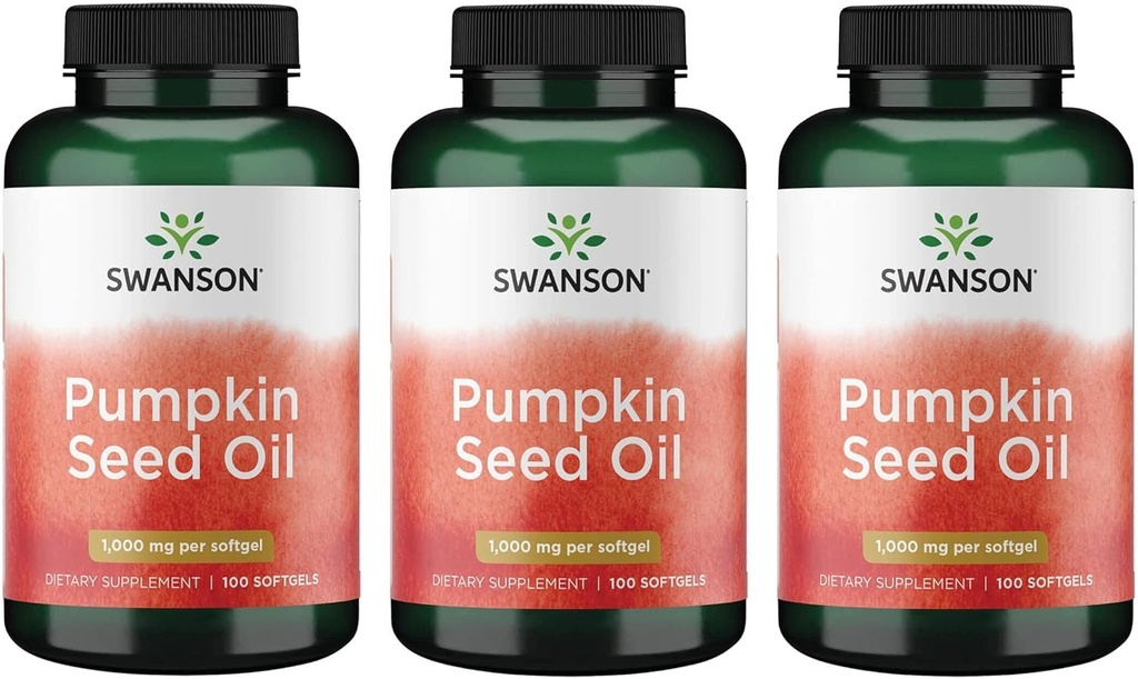 Swanson Seed Seed Seed Oil Supplement Herbal 1000 mg 100 Softgel Capsule (3 Pachet)
