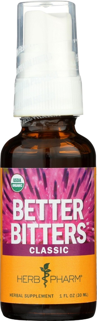 Herb Pharm Bitters Certified Organic Digestive Bitters, Classic, 1 Once