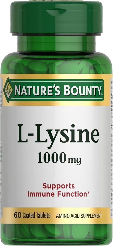 Natura's Bounty L-Lysine, 1000mg, 60 comprimate