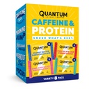 Quantum Energy Square: Energy Bar cu Cafeina & 10g Proteine. Delicious Healthy Snack On The Go. (Vegan, Gluten-free, Soy-free, Dairy-free) (Variety 8-Pack)