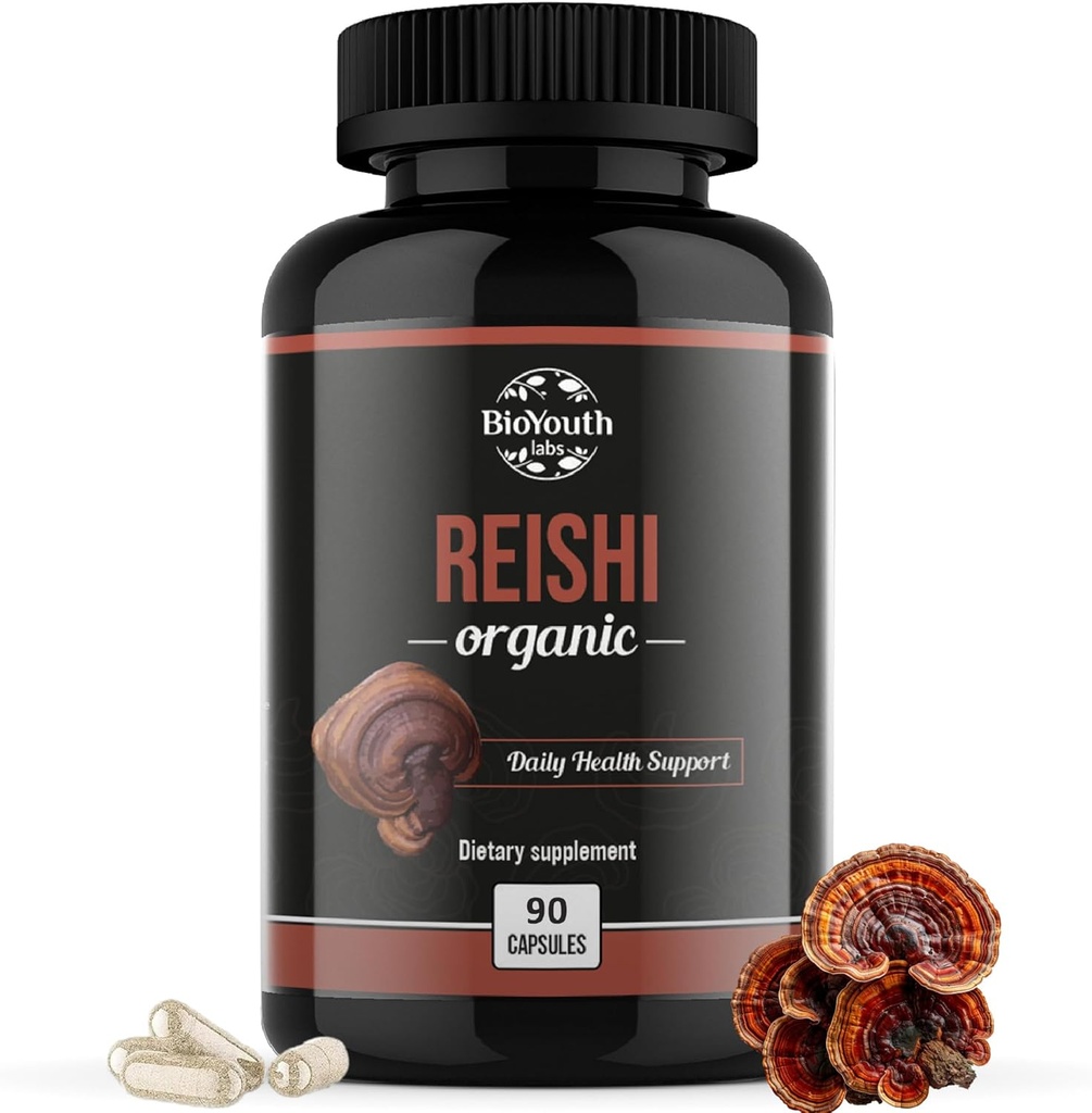 Organic Reishi capsule de ciuperci Supliment 