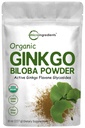 Micro Ingrediente Raw Organic Ginkgo Biloba Powder, 8 Ounce (18 luni de aprovizionare), Filler gratuit, sprijină funcția cerebrală și alertă mintală, fără OMG-uri și Vegan prietenos