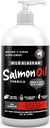 Finest For Pets Wild Alaskan Salmon Oil for Dogs & Cats - Omega 3 Fish Oil with Pollock & Salmon for Sensibile Skin & Coat Health. EPA & DHA Ease mâncărime, susține comun, Imun & Heart Health (16oz)